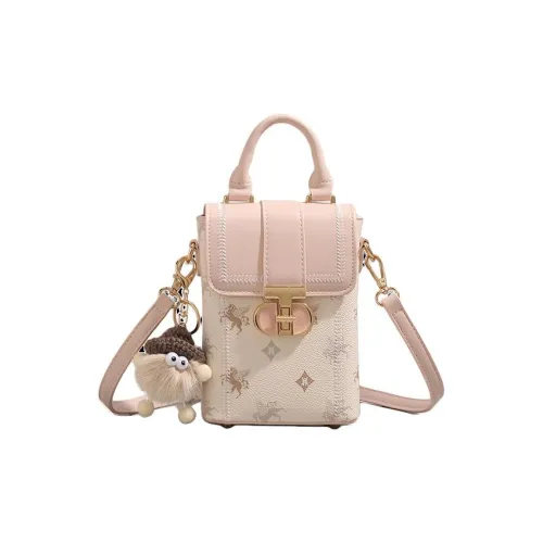 SMILE FOCUS Премиум Ткань Сумка через плечо Сумка Женская Абрикос Розовый