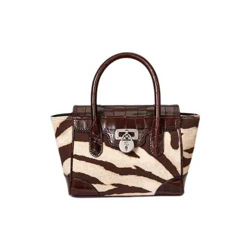 Ralph Lauren Tanner Хлопок Сумка Маленькая Женская Темный Каштановый