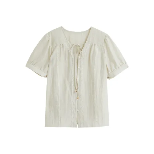 Inman Светло-серый Абрикос Женские Рубашки