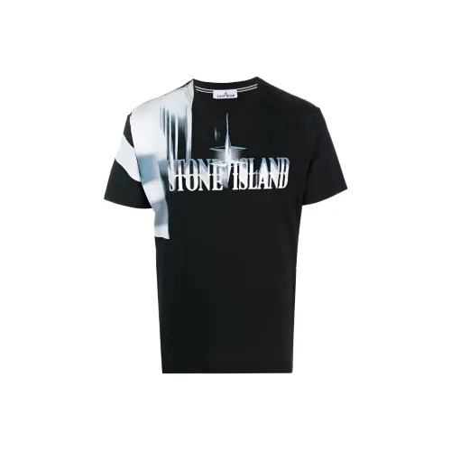 Stone Island Черные Мужские T-Рубашки