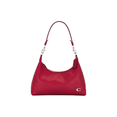 COACH Juliet Кожа Сумка через плечо Сумка на плечо Большая Женская Красная