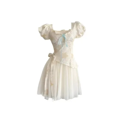 BEAUTIFUL CONFESSION Короткое платье с короткими рукавами женское