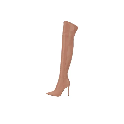 GIANVITO ROSSI Ботинки выше колена, бежевые, женские