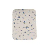 Белый подкладочная ткань с синим цветком