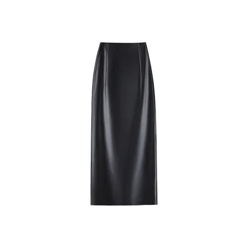 Cypress House Кожа Длинная Юбка Женская