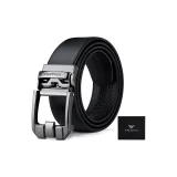 Чёрный ремешок, чёрная металлическая застёжка