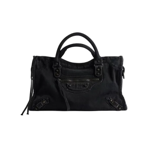 Balenciaga Le City Хлопок Сумка Средний Женский Черный