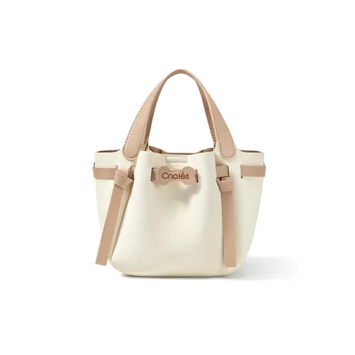 CNOLES Сумка из синтетической кожи стандартная женская белого цвета