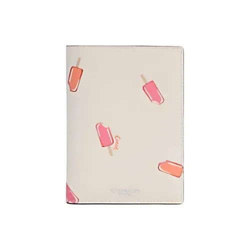 COACH Passport Case Обложки для паспорта Мел Белый Унисекс