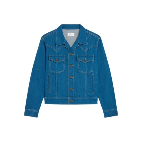 Celine Синий Мужской Джинсовые Куртки