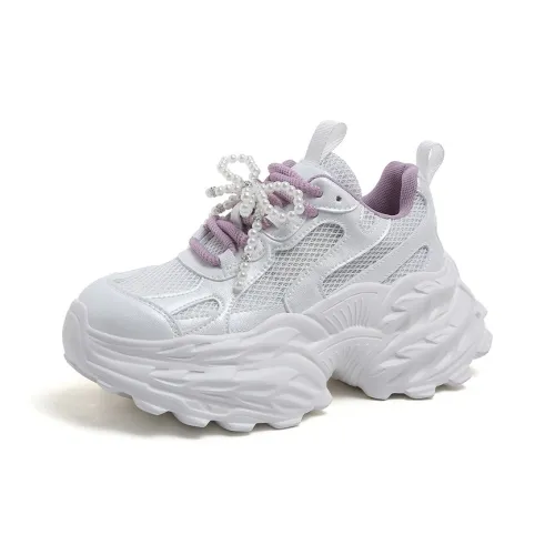 JETRAM Износостойкие Дышащие Увеличивающие Высоту Кроссовки с Толстой Подошвой Женские