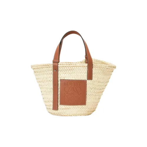 LOEWE Basket Коровья кожа Сумка Средний Женские Натуральный Коричневый
