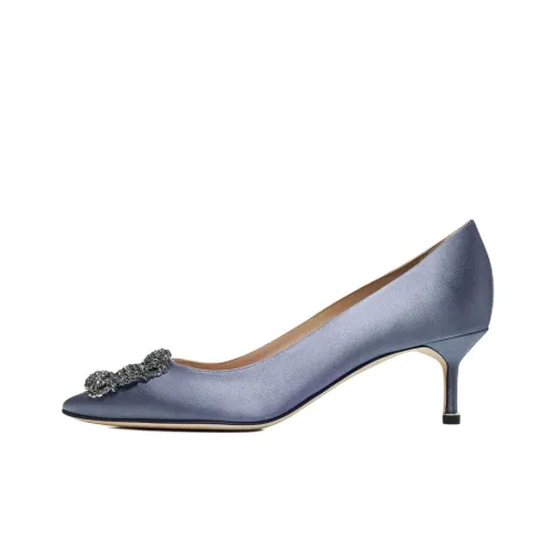 MANOLO BLAHNIK Hangisi Низкий каблук Высокий каблук 5 см Женский Синий