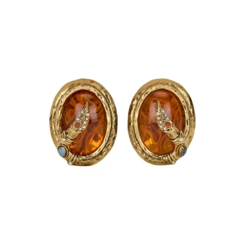 Серьги Roberto Cavalli с драгоценным камнем женские золотые