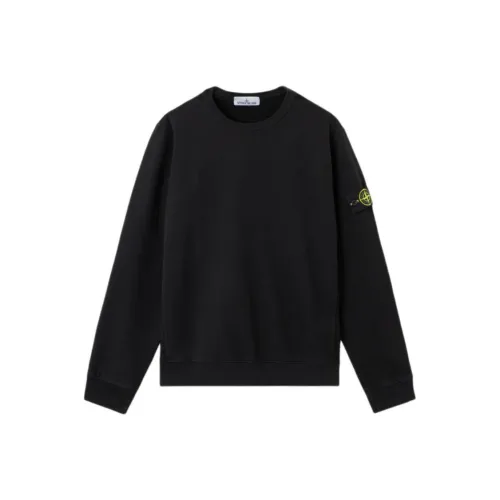 STONE ISLAND Черный Унисекс Свитшоты