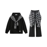 Черный топ + Черные брюки