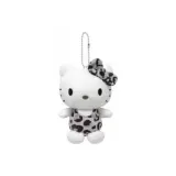 Чёрный Белый Леопард с принтом Hello Kitty