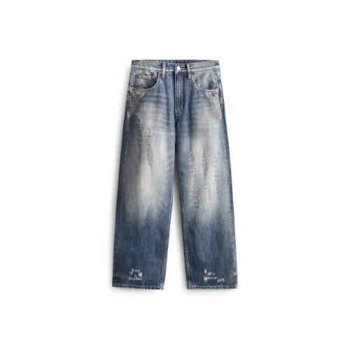 Go it alone Грязно-синие унисекс джинсы