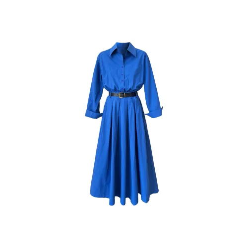 MH Женские Длинные Платья с Длинными Рукавами