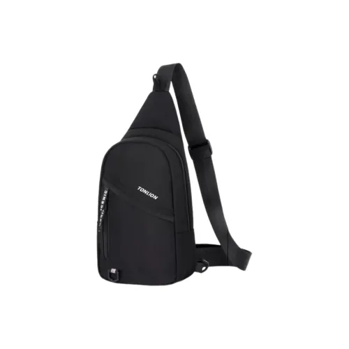 Tonlion Нейлоновая сумка Sling Стандартная Унисекс Черный Белый