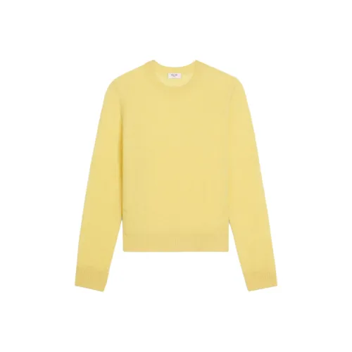 Celine Светло-желтые мужские свитеры