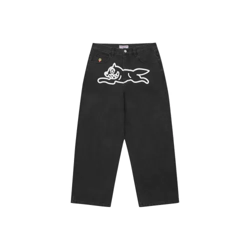 Мороженое, Черный, Унисекс, Джинсы