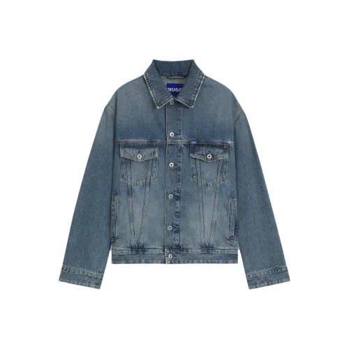 Hugo Boss Blue Women's Denim Jackets Hugo Boss Синий Женские Джинсовые Куртки
