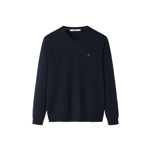 HLA Темно-синий B6 Мужской Трикотаж