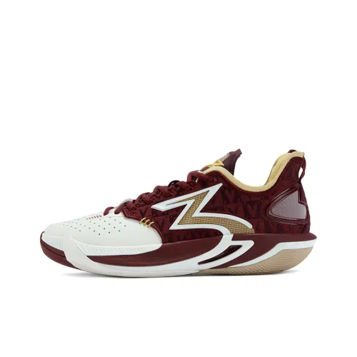 361° BIG3 6,0 Pro Steed Амортизация Износостойкий Низкий Топ Баскетбольные Кроссовки Мужские Черный Вишня