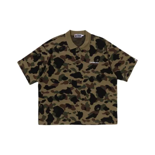 A BATHING APE FW25 Камуфляж Мужская Поло