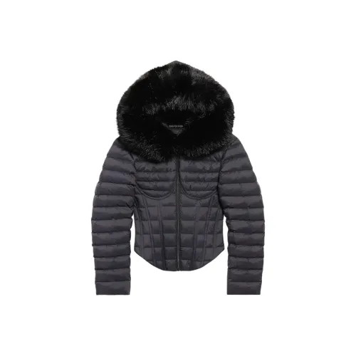 Balenciaga Хлопковый пуховик Slim Fit Женский