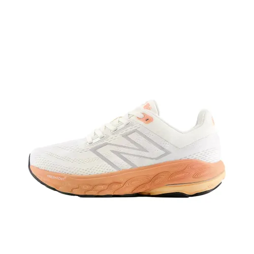 New Balance совместный бренд Fresh Foam X 860v14 Дышащая Поддержка Беговые кроссовки Женские Белый Апельсин