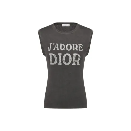 DIOR Серые Женские T-рубашки