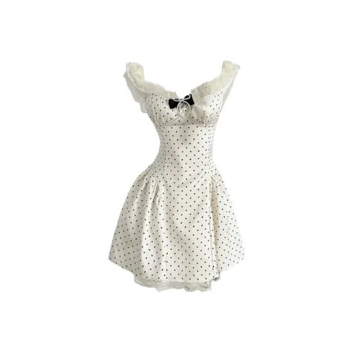 MA JOURNEE Slip Платье Женское Белое