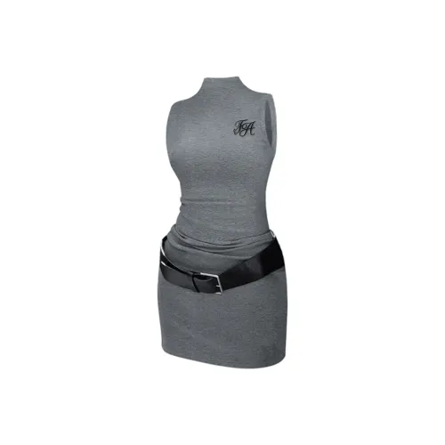 FOASIS Без рукавов Платье Женское Серое