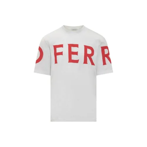 Ferragamo Белая Мужская T-Рубашка