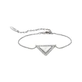 Серебряный Белый Shell Triangle Bracelet