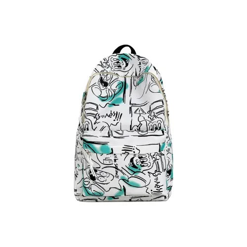 PULEWEI Nylon Backpack Unisex White Light Gray PULEWEI Нейлоновый рюкзак унисекс белый светло-серый