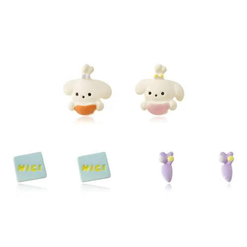 DVNRR Сплав Серьги-гвоздики Женские