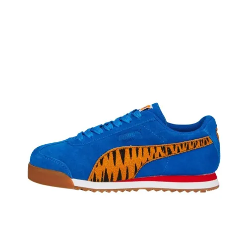 Frosted Flakes X PUMA ROMA Low Топ Kids Lifestyle Shoes Синий Оранжевый Черный Подростки