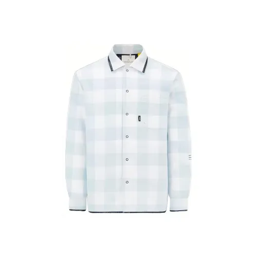 Moncler Светло-зеленые унисекс рубашки