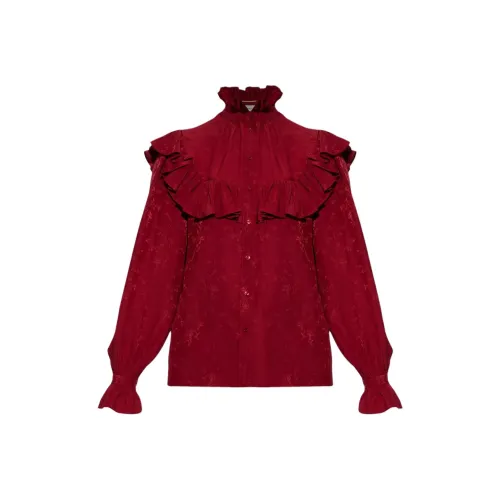 SAINT LAURENT Red Women's Shirts SAINT LAURENT Красные Женские Рубашки