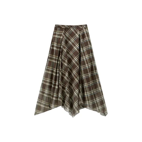 PEACEBIRD Повседневный Длинный Юбка Женские