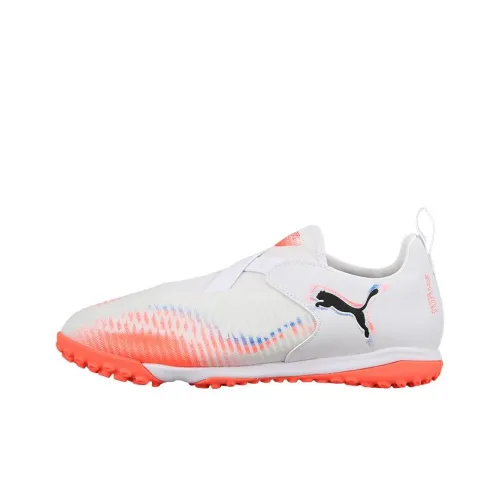 PUMA FUTURE 8 MATCH Детская футбольная обувь, низкий топ, белый и красный, школьный возраст