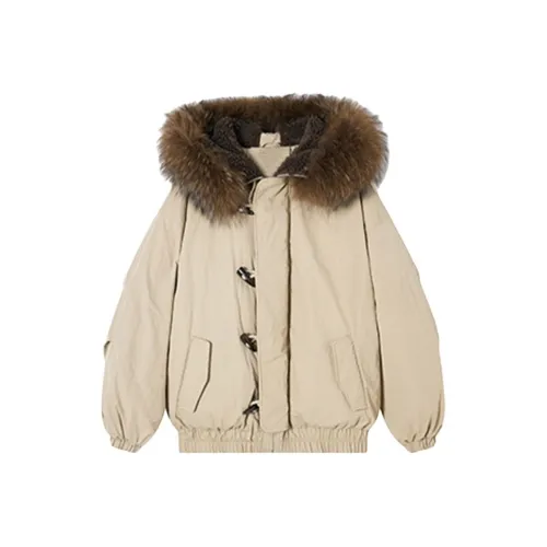 ADXKM Хаки Женские пуховики