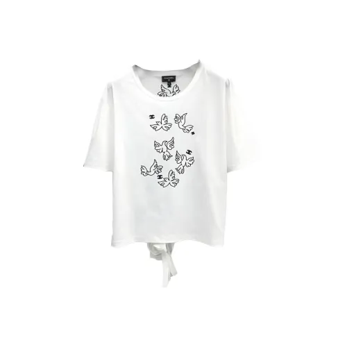 CHANEL Белые Женские T-рубашки