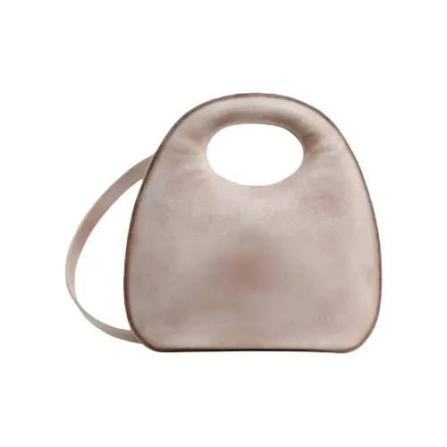 Lemaire Plant Дубленая кожа Коровья кожа Сумка через плечо Сумка Женская Белый Грязь