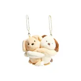 Маленькая Желтая Собака + Белый Щенок [Обнимающие 1 Пара]