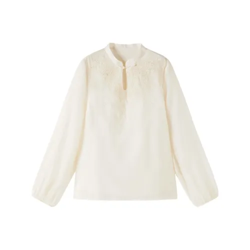 XIANGYING Цапельно-белый Женские Рубашки