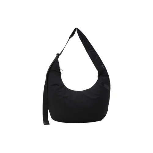 DESCENTE Нейлоновая сумка-хобо сумка через плечо большая унисекс черная